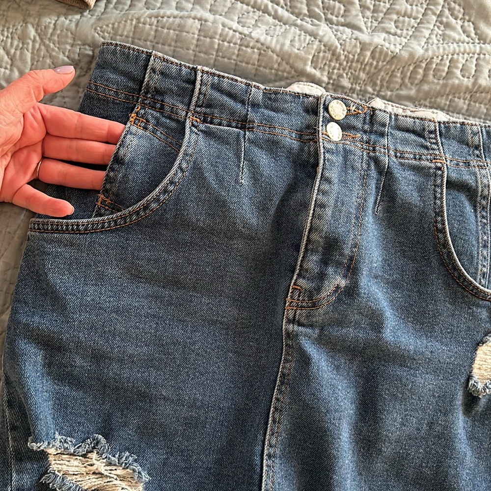 Free People Denim miniskirt - Picture 7 of 7